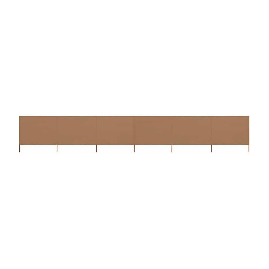 vidaXL Wind Screen | Taupe | Non-woven fabric, Wood | 800x160 cm | Foldable 1