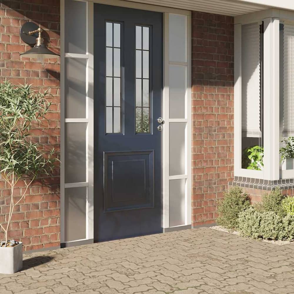 vidaXL Window Film Frosted Grey 35.4 x 787.4 in PVC 1