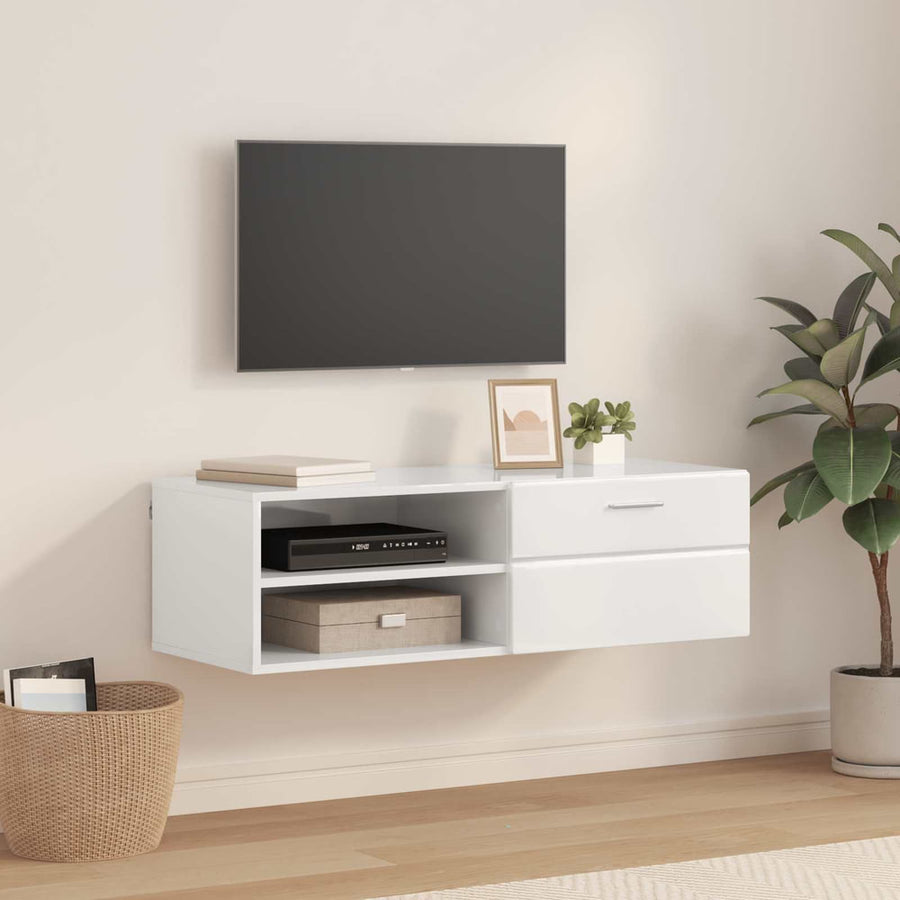 Wooden Cabinet High Gloss White