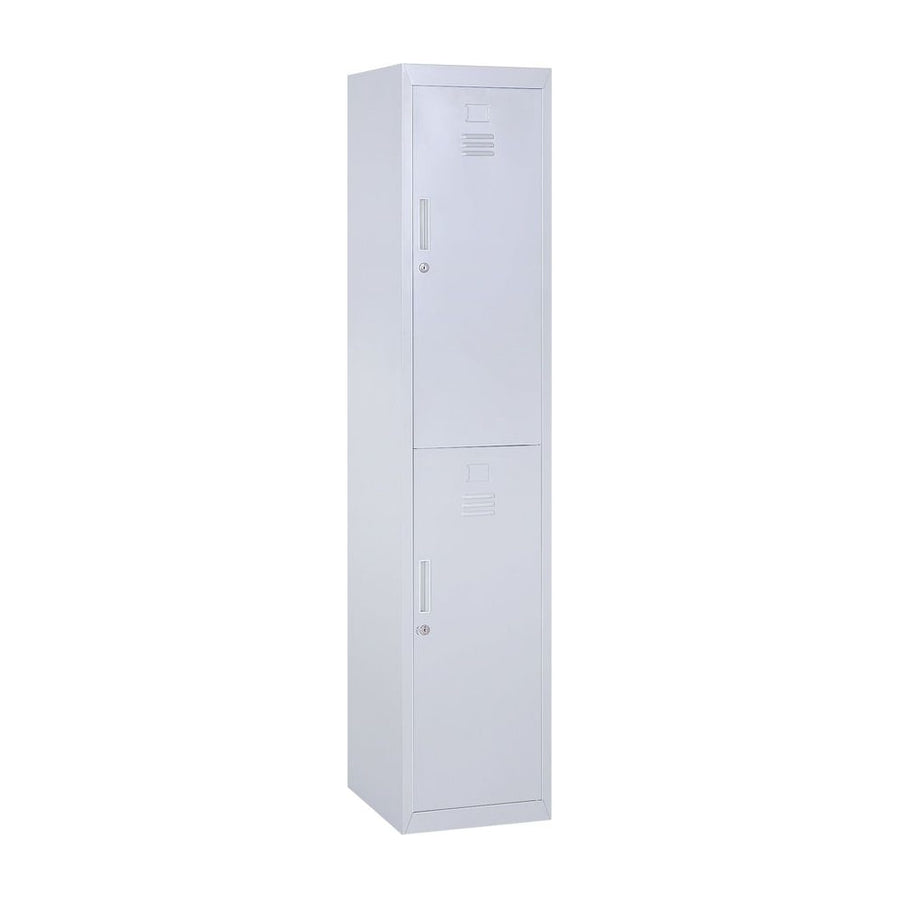 Vinsetto Locker Cabinet Storage Cold Rolled Steel w/ Shelves Vertical Cupboard Grey 38 x 46 x 180 cm
