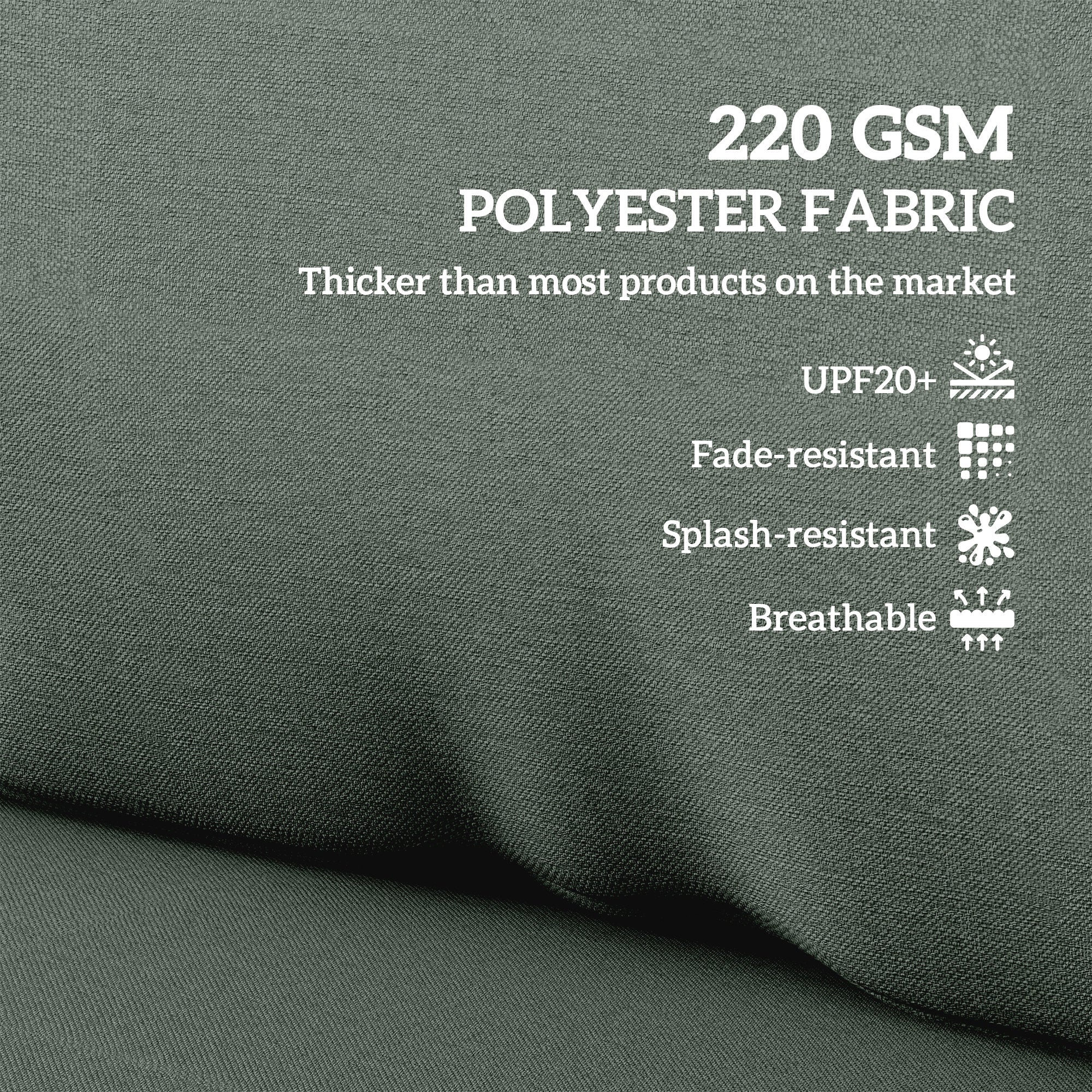 Outsunny Two Piece Seat Pallet and Back Cushions - Charcoal Grey