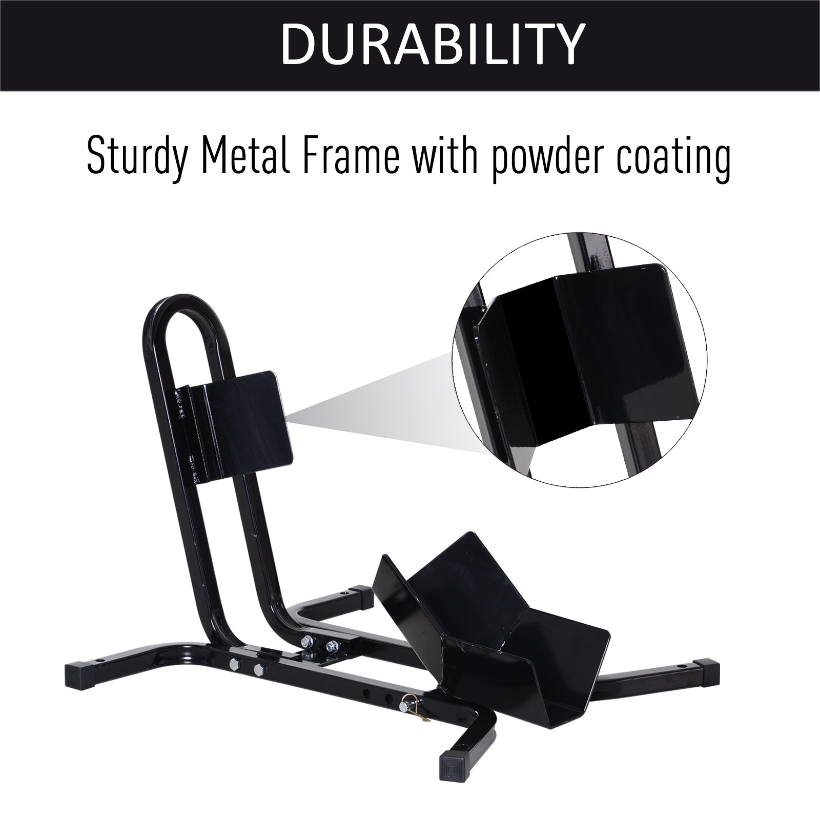 HOMCOM Metal Motorcycle Motorbike Wheel Chock Locking Stand System 17√¢‚Ç¨¬ù,19√¢‚Ç¨¬ù,21√¢‚Ç¨¬ù/43,48,51 Cm Front Wheels Steel Adjustable Fixing Tyre Holder Support