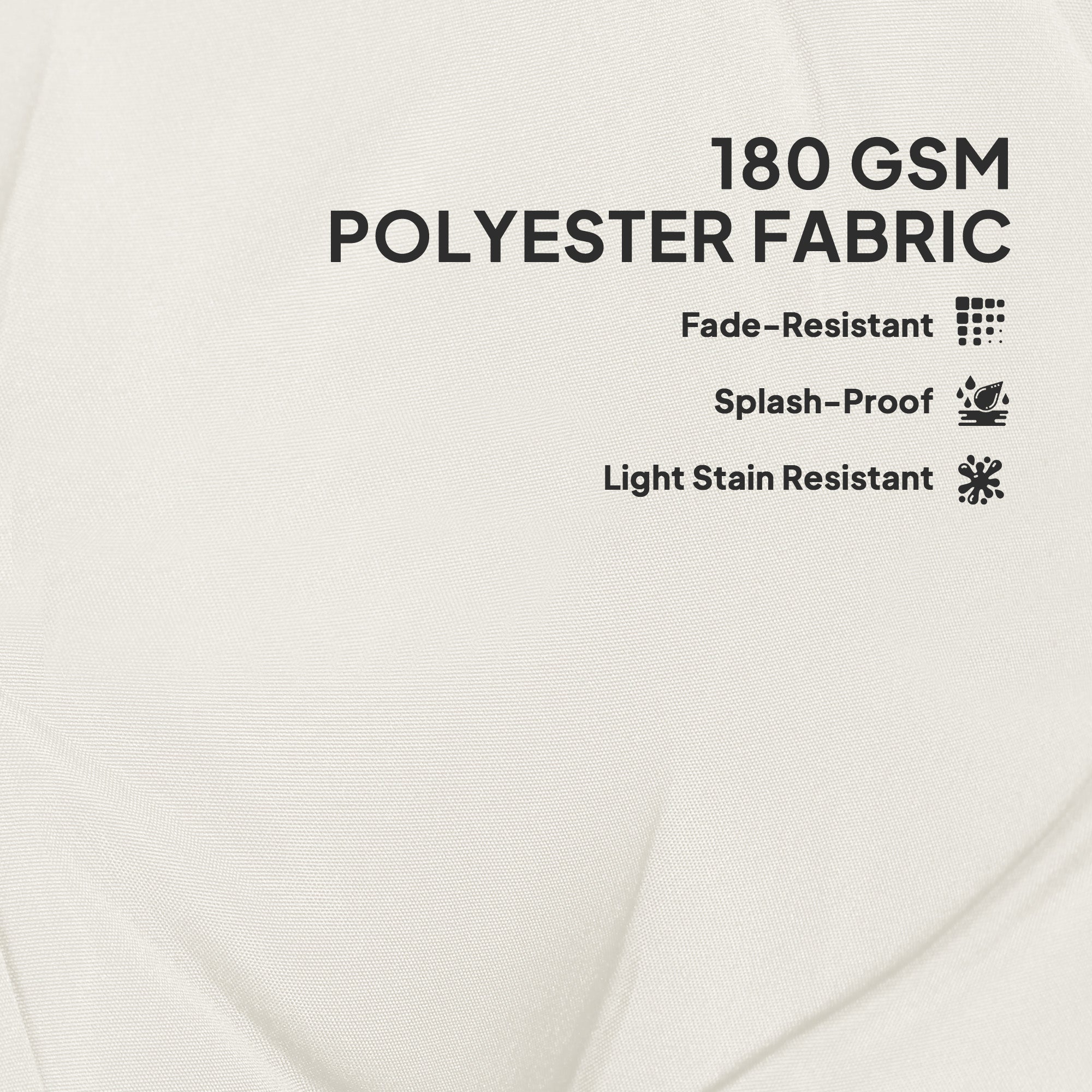 Outsunny Set of Four Padded Garden Seat Cushions - White