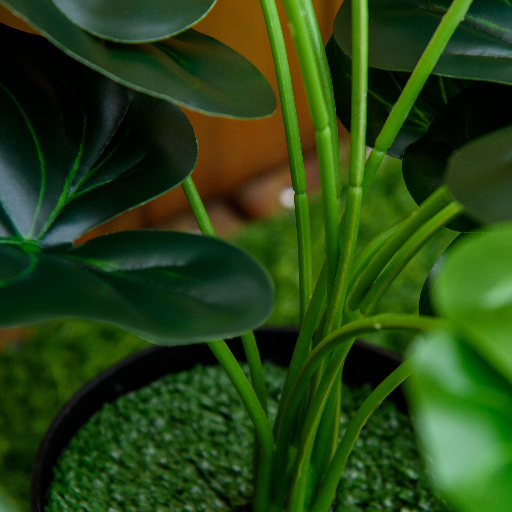 HOMCOM 5ft Artificial Tree, Indoor Fake Eucalyptus with White Tender Tips and Pot, for Home, Office, and Living Room Decor