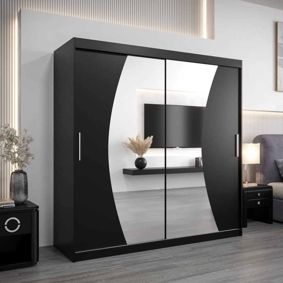 Wave Sliding Door Wardrobe 200cm