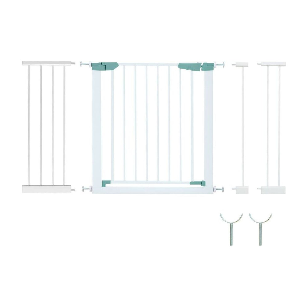 Wide Baby Safety Gate Fits 80-123 CM Openings in White