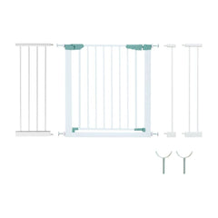 Wide Baby Safety Gate Fits 80-123 CM Openings in White
