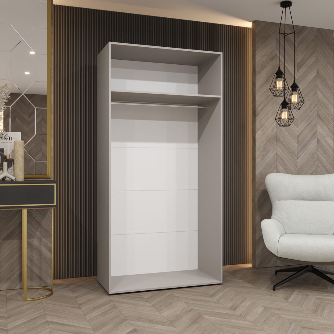 Parma II Hinged Door Wardrobe 100cm
