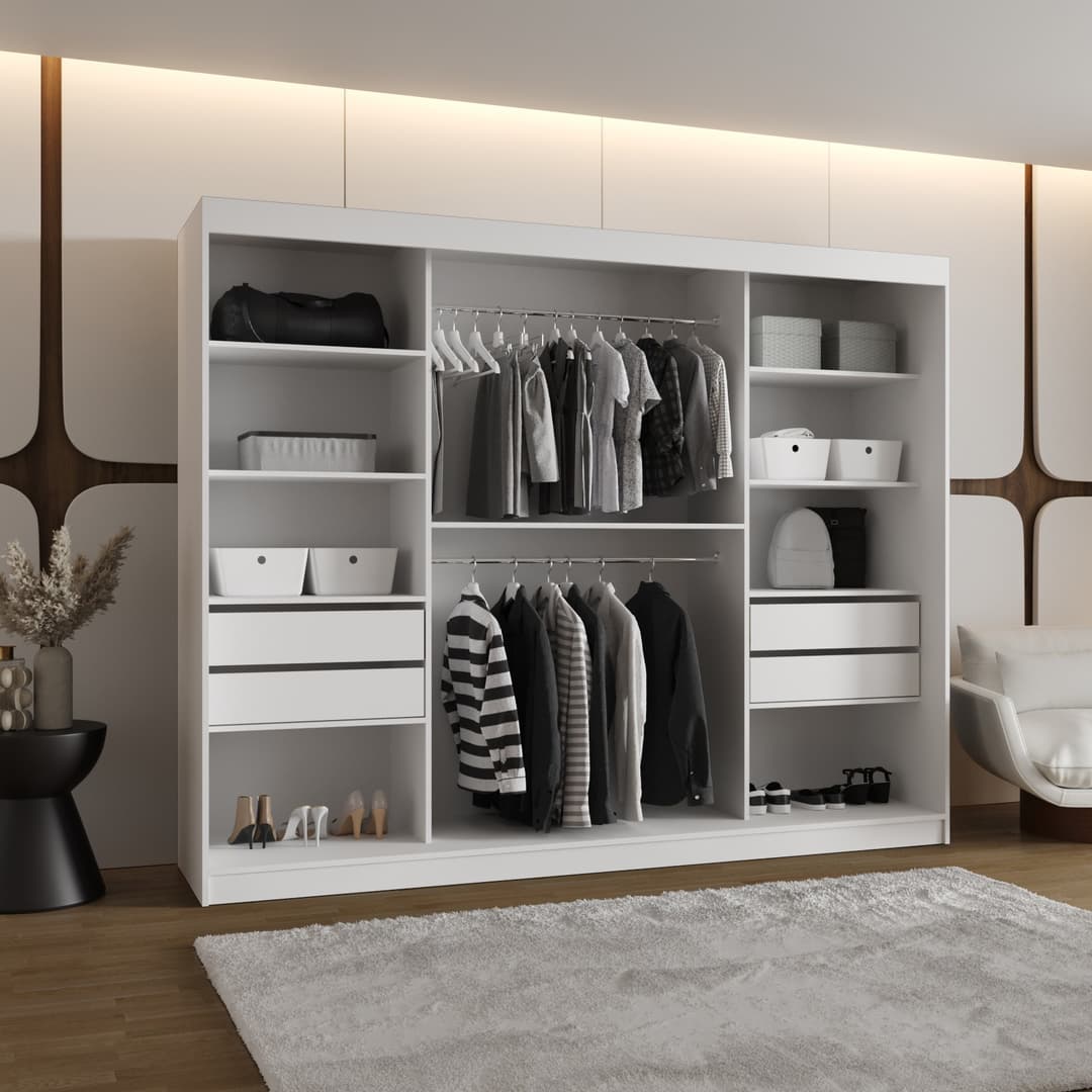 Orlando Sliding Door Wardrobe 250cm