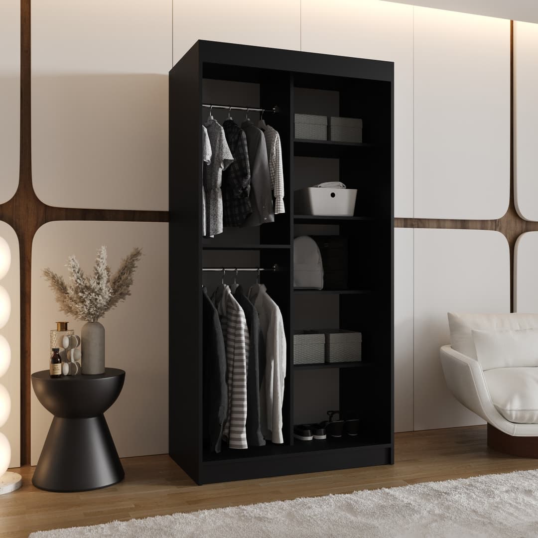 Alabama Sliding Door Wardrobe 100cm