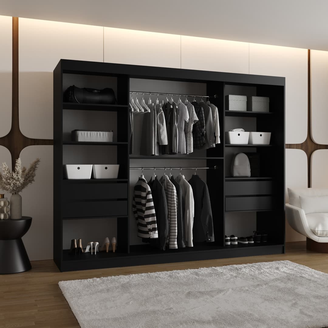 Almeria Sliding Door Wardrobe 250cm
