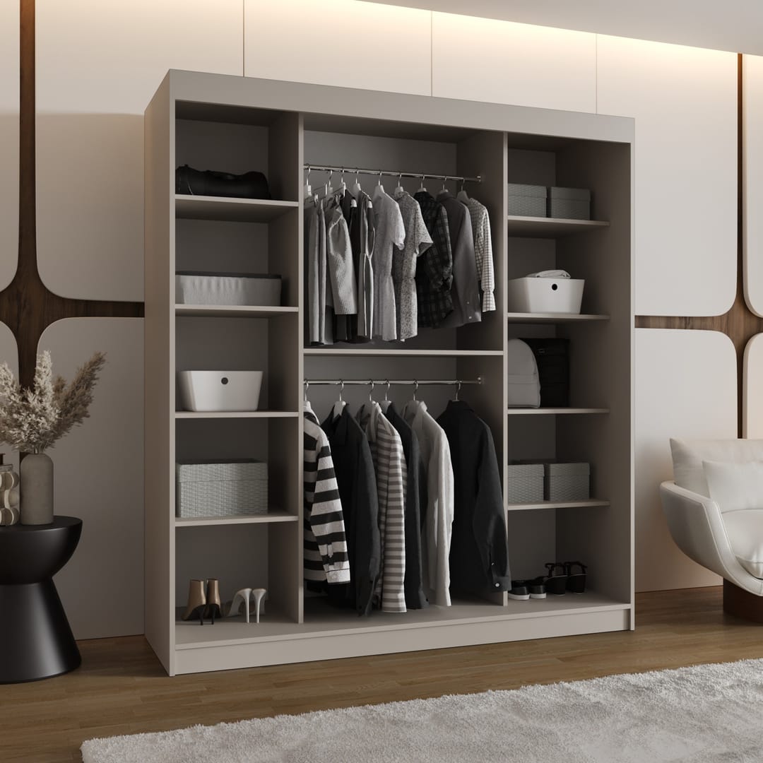 Bahrain III Sliding Door Wardrobe 180cm