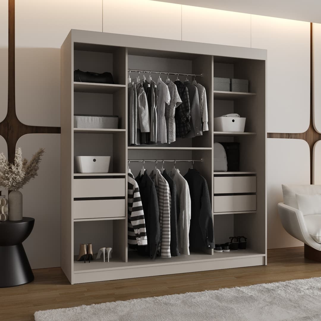 Asved Sliding Door Wardrobe 180cm