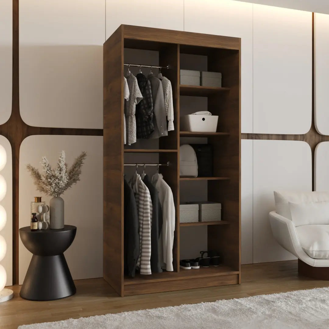 Rubino T2 Sliding Door Wardrobe 100cm