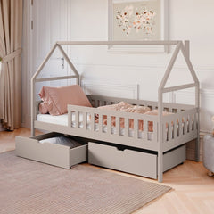 Wooden Single Bed Domi