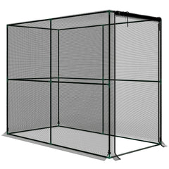 Outsunny Fruit Cage Bird Netting, Brassica Cage Plant Protection Tent with Zipped Door, Anti Bird, Insects, Small Animals, Black