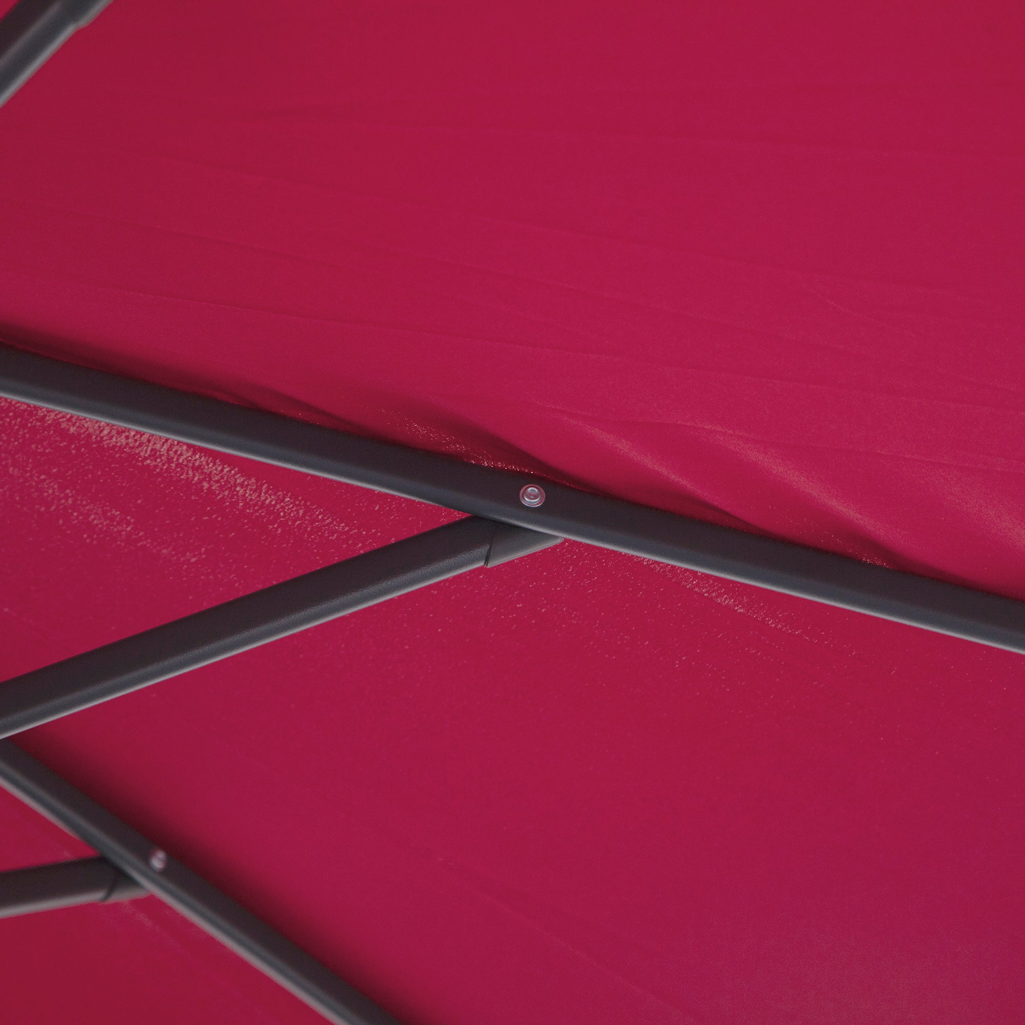 Outsunny 3m Water Resistant Terylene Hanging Parasol Wine Red