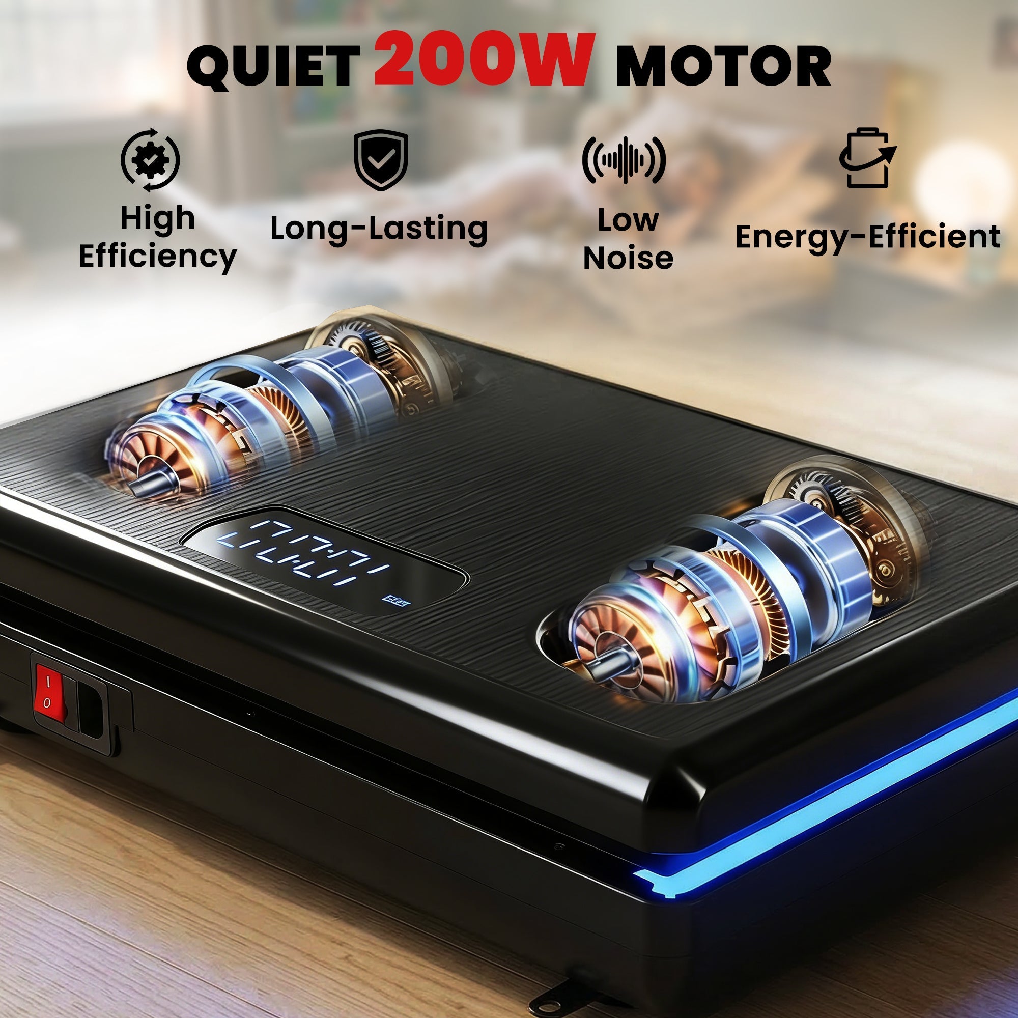 SPORTNOW Vibration Plate Exercise Machine with 120 Speed Levels, 5 Programs, Quiet Vibrating Plate with Resistance Bands