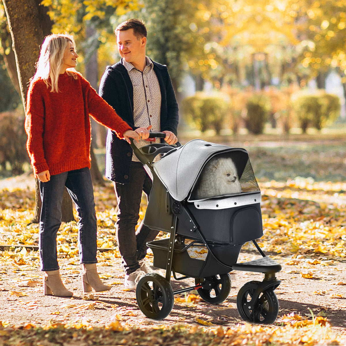 PawHut Dog Stroller Pram, image 2
