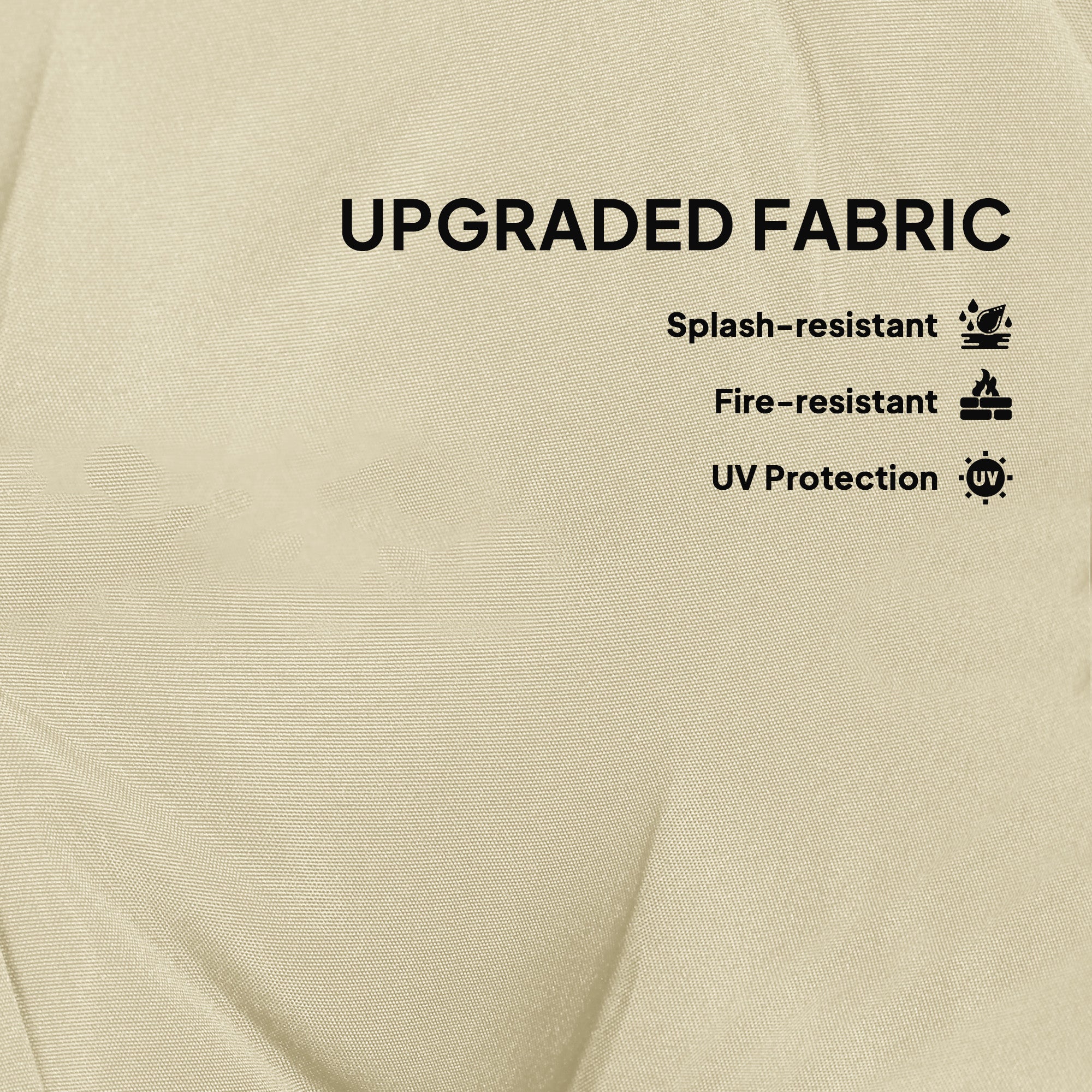 Outsunny Set of Two 60cm Outdoor Cushions - Beige