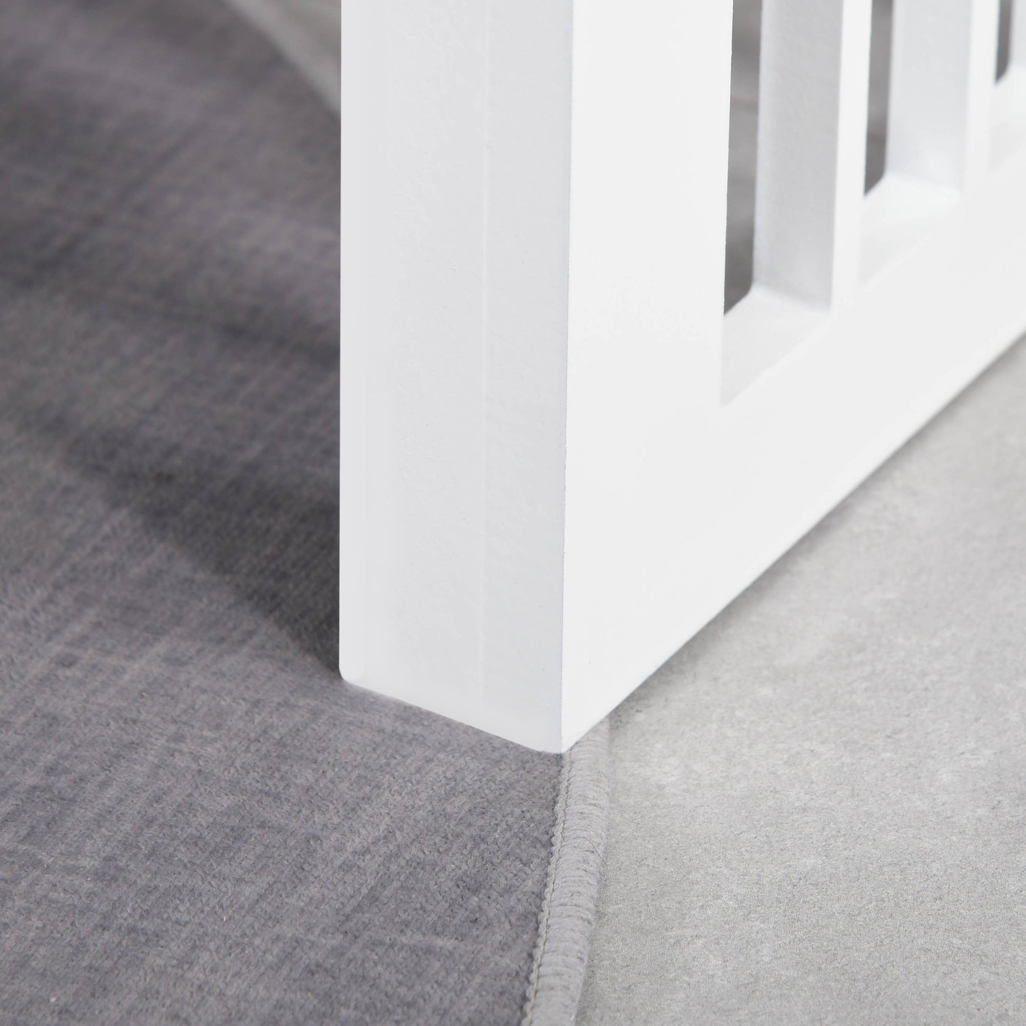 PawHut Raised Dog Feeding Bowls with Stand, Stainless Steel for Extra Small and Small Dog, 44L x 24W x 15H cm - White