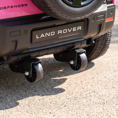 AIYAPLAY Land Rover Licensed 12V Kids Ride on Car with Remote, Suspension, Slow Start, 3 Speeds, Lights, Music, Horn, Pink