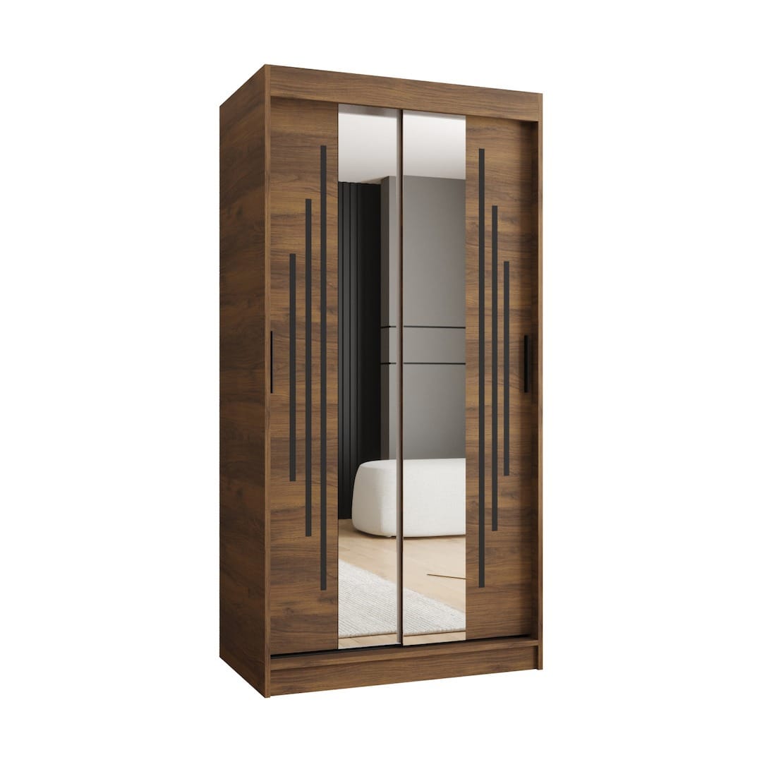 Rubino Y1 Sliding Door Wardrobe 100cm