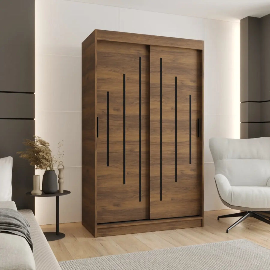 Rubino Y Sliding Door Wardrobe 120cm