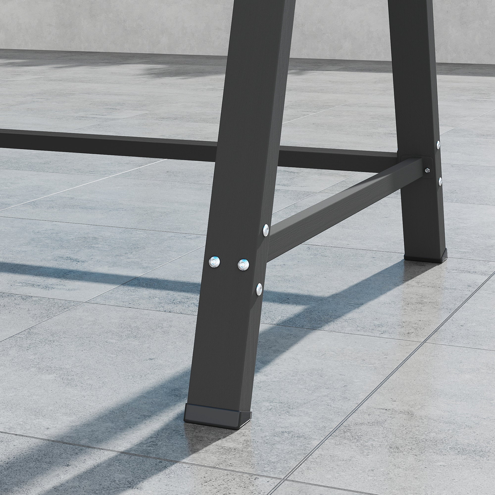 Outsunny Three-Seater Garden Swing Bench, with Adjustable Canopy - Dark Grey