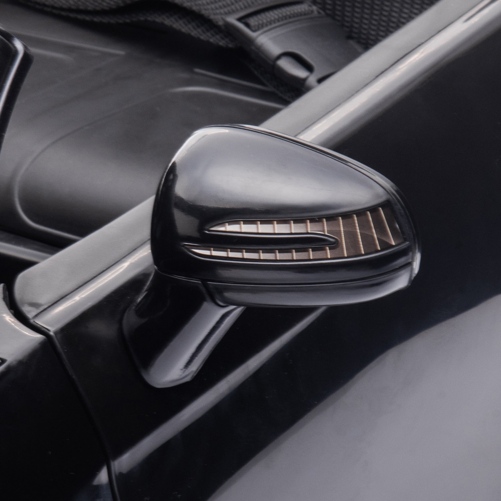 HOMCOM Benz SLC 300 Licensed 12V Kids Electric Ride On, with Music, Remote Control, LED Headlights, Horn, Black