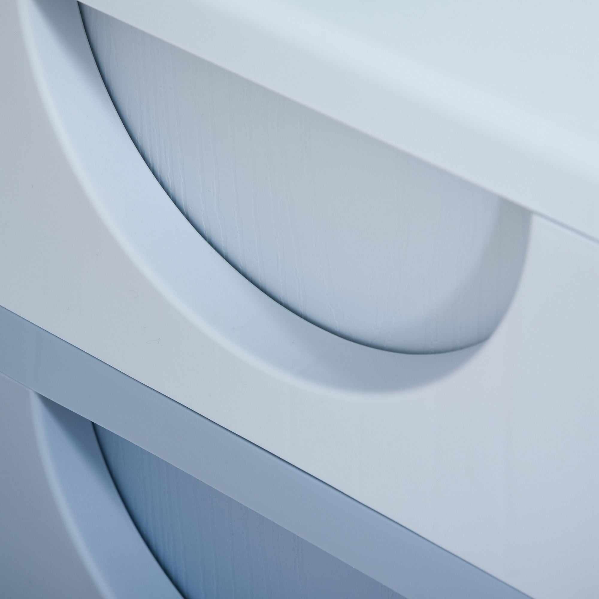 HOMCOM Kids Storage Units with 3 Drawers 3 Tier Chest Vertical Dresser Tower Toy Organiser for Nursery Playroom Kindergarten Blue