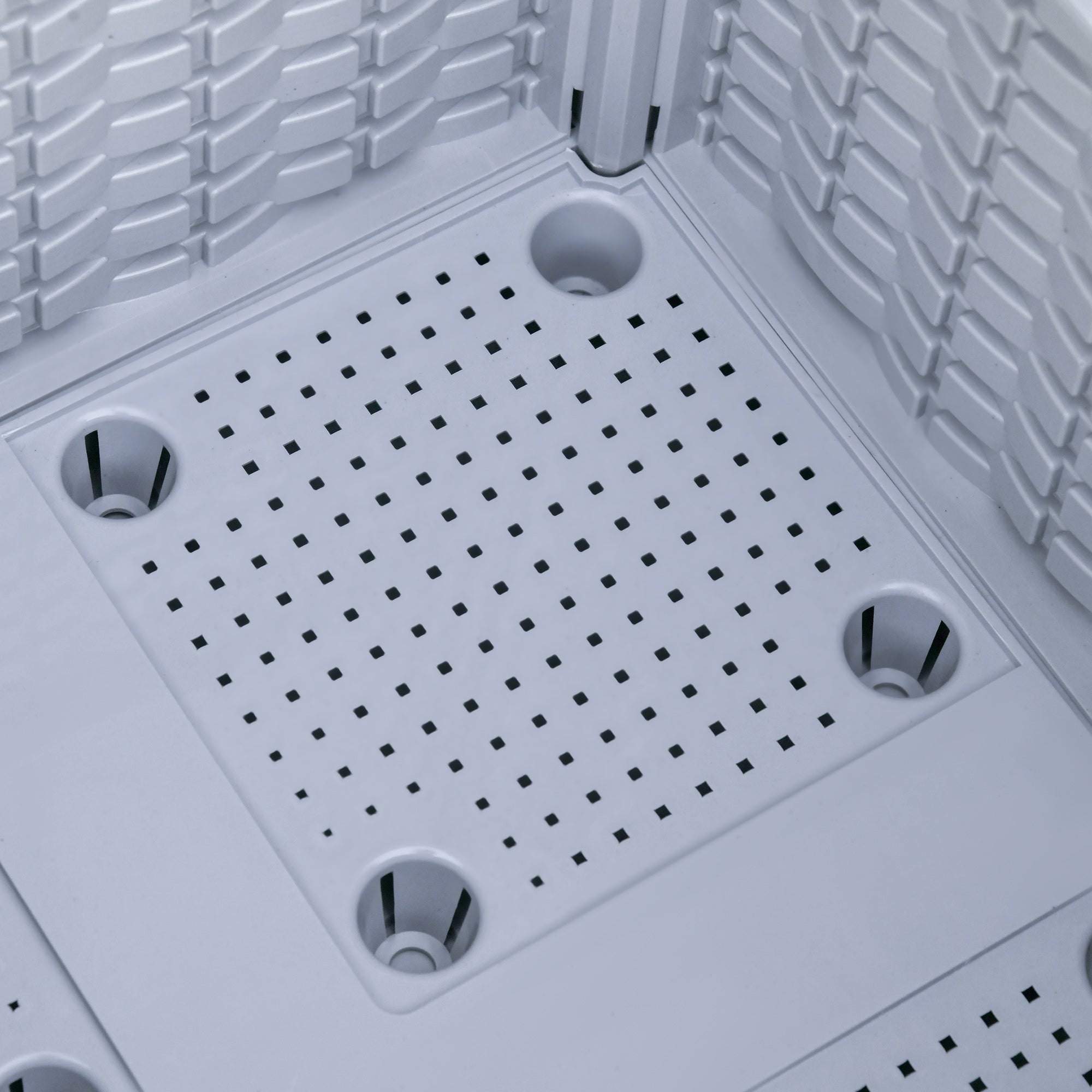 Outsunny Set of 4 26L Garden Raised Bed Elevated Patio Flower Plant Planter Box PP Vegetables Planting Container, Grey