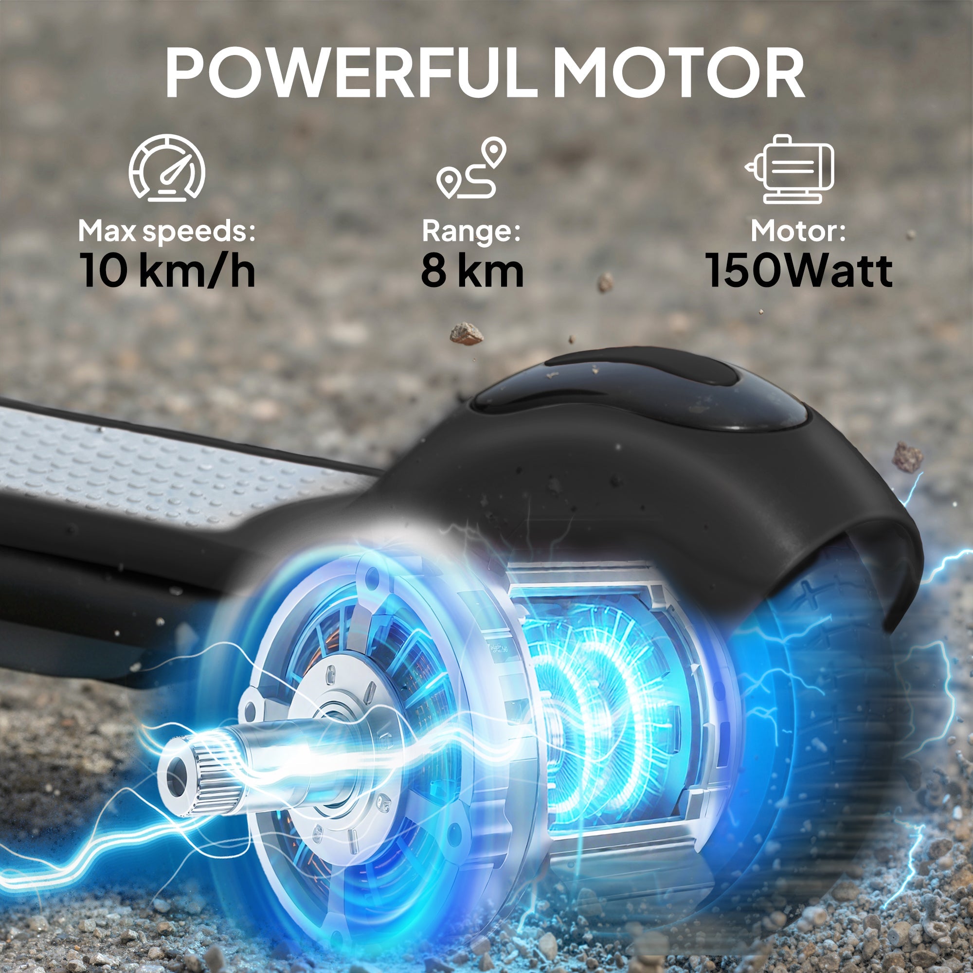 SPORTNOW Electric Scooter for Kids, with LED Display, Black