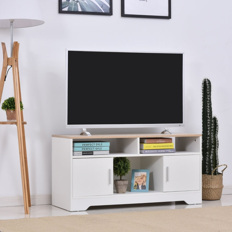 Boxy TV Stand, With Wood-Effect Table Top