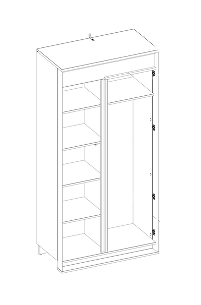 Quant QA-01 2 Door Wardrobe