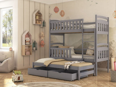 Viki Bunk Bed with Trundle and Storage