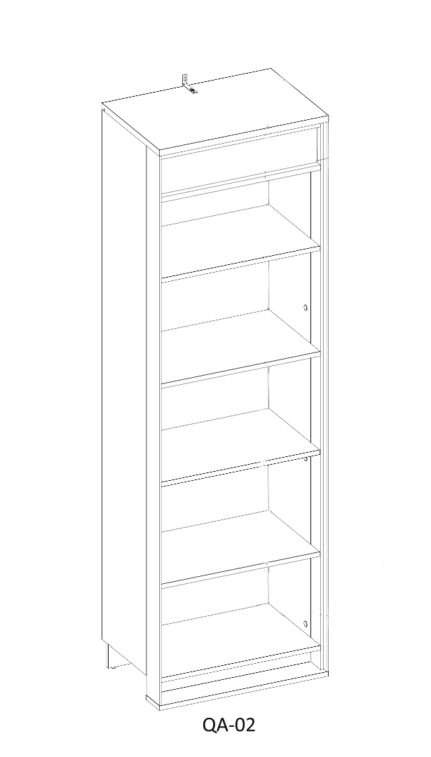 Quant QA-02 1 Door Wardrobe