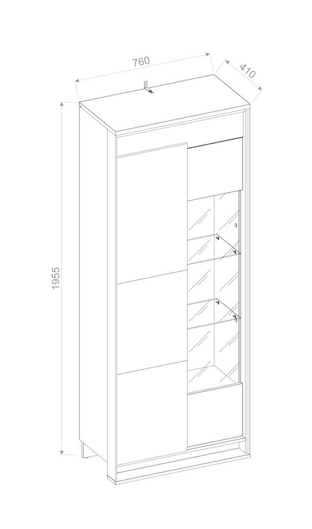 Quant QA-03 Tall Display Cabinet