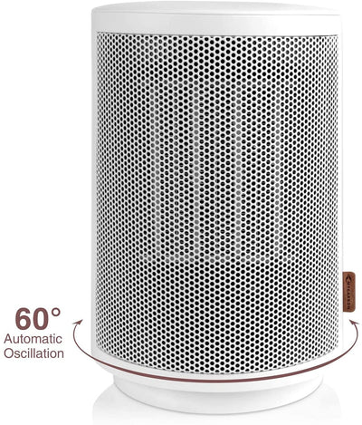 MYCARBON Heater Ceramic Space Heater Quiet 1500W Electric Fast Heating Thermostat Oscillating