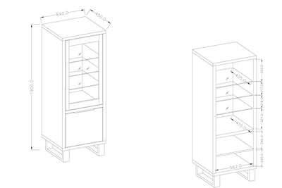 Halle 05 Tall Display Cabinet