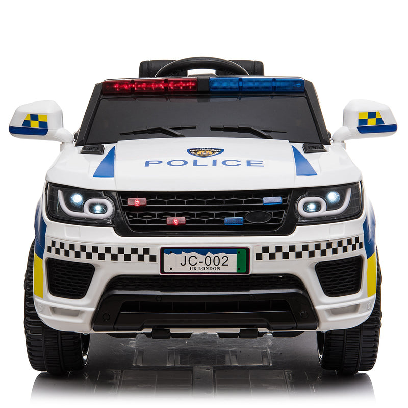 Dual Drive 12V 7A.h Police Car with 2.4G Remote Control White 47331340