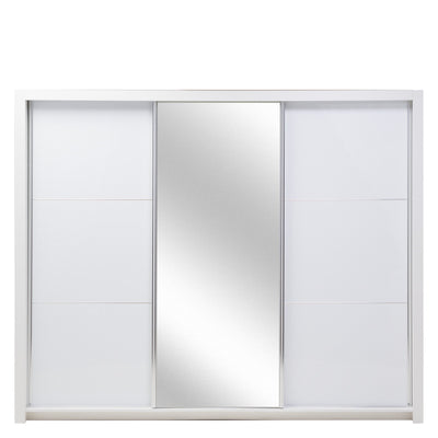 Siena 12 Sliding Door Wardrobe 258cm with LED