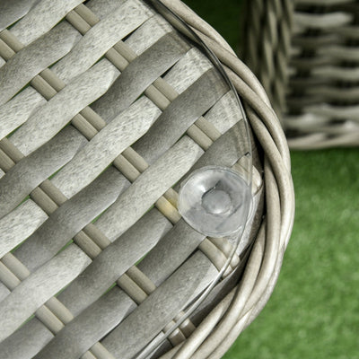 4-Seater PE Rattan Garden Furniture- Grey