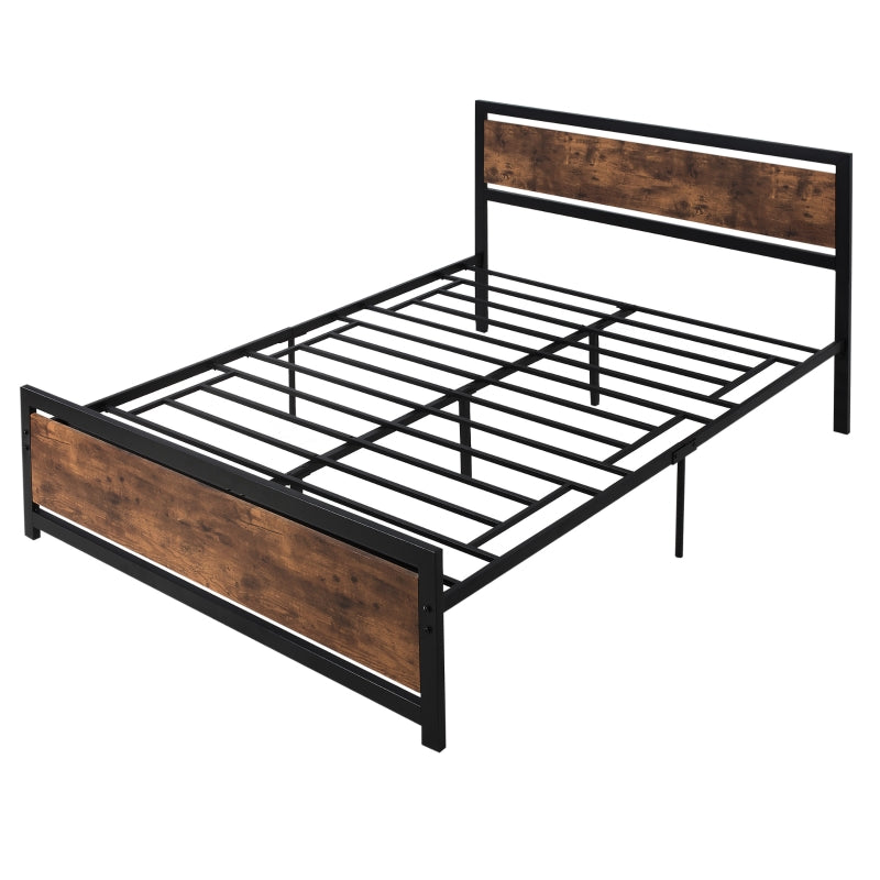 King Size Metal Bed Frame With Headboard And Footboard