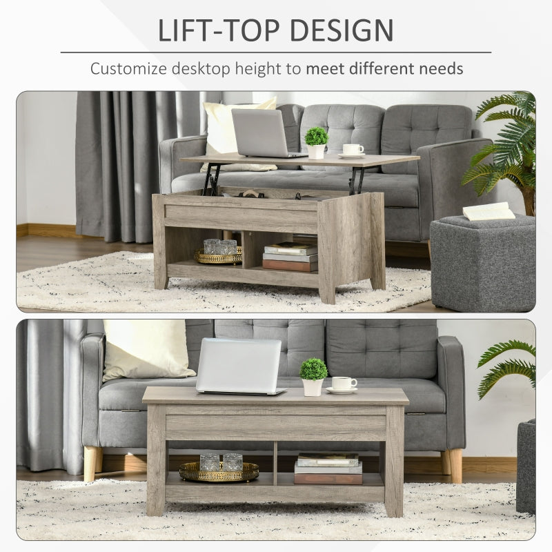 Lift Top Coffee Table , Oak Effect