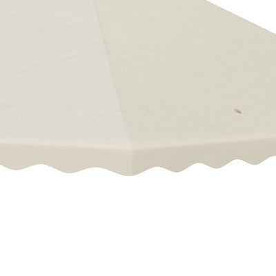 Outsunny 3 x 3 (m) Gazebo Canopy Replacement Covers, 2-Tier Gazebo Roof Replacement (TOP ONLY), Cream White