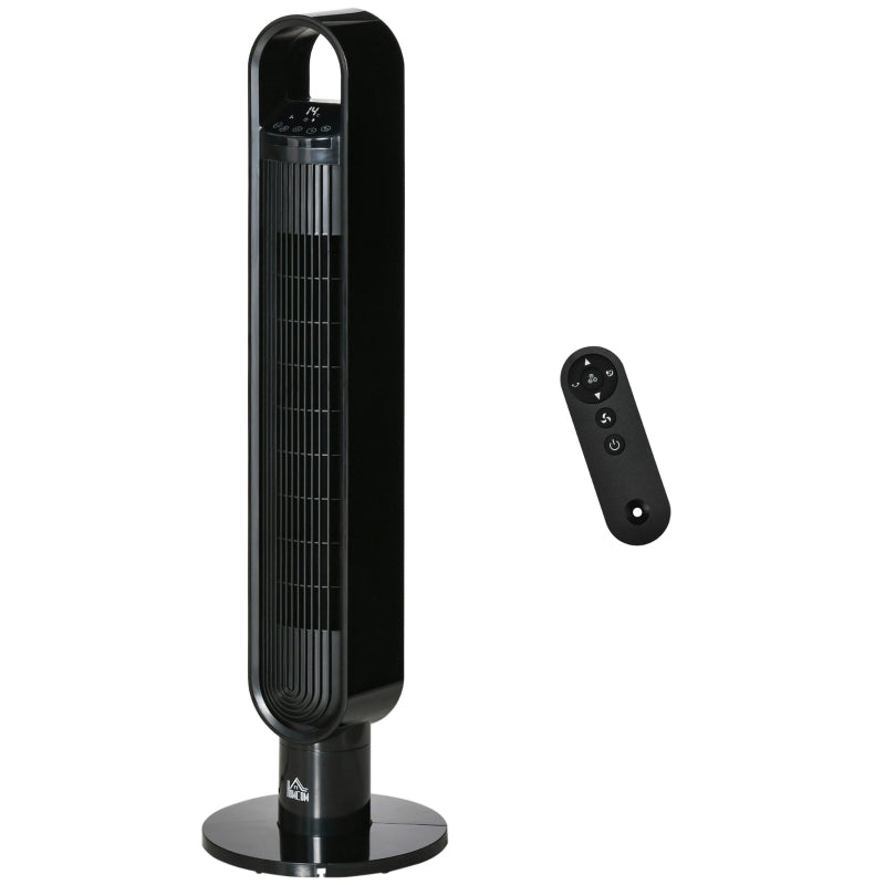 39 Tower Fan Cooling For Bedroom With Oscillating, Black