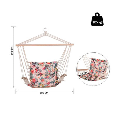 100x106cm Hanging Hammock Chair - Bright Floral