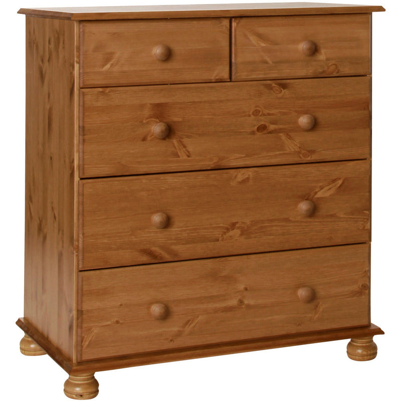 Copenhagen Pine 2+3 Deep Drawer Chest