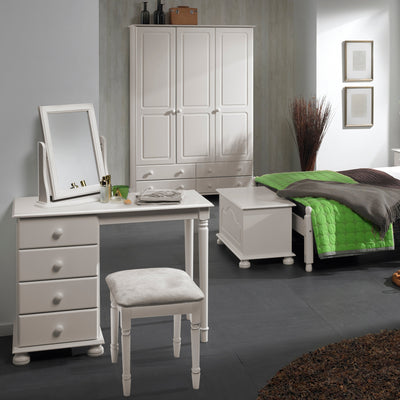 Copenhagen Single Dressing Table in White 1010701